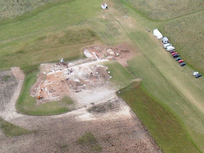 Excavation of Royal Palace site by Southampton University